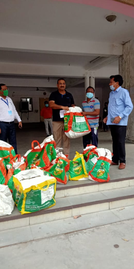 50 dry ration packets handed over to City Magistrate Office Greater Noida