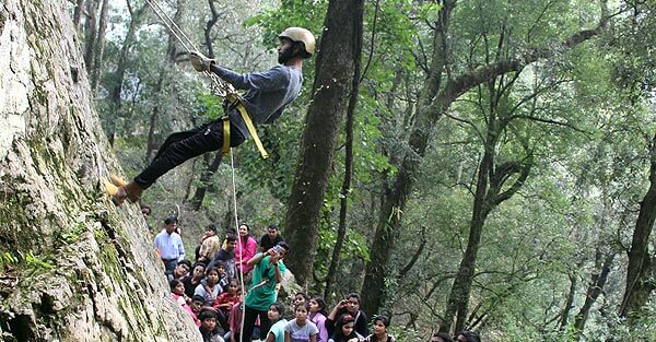 Rappelling